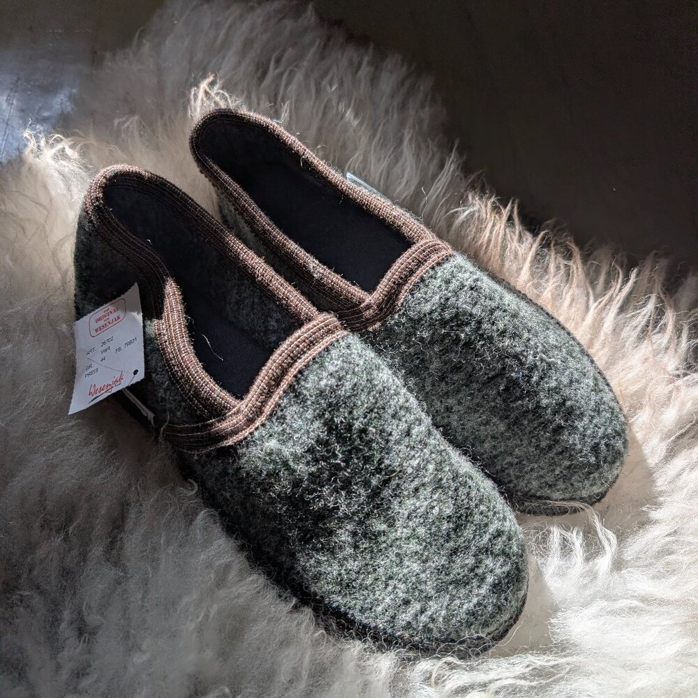Wesenjak Men's Boiled Wool Slippers